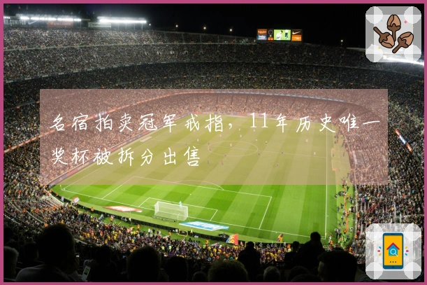 名宿拍卖冠军戒指，11年历史唯一奖杯被拆分出售